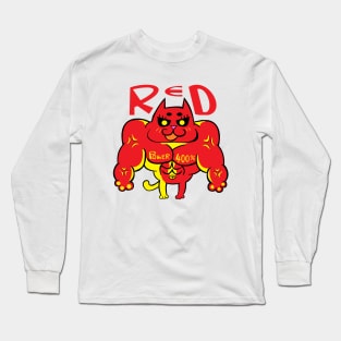 TABCxon #050 Metal Cat Red Long Sleeve T-Shirt